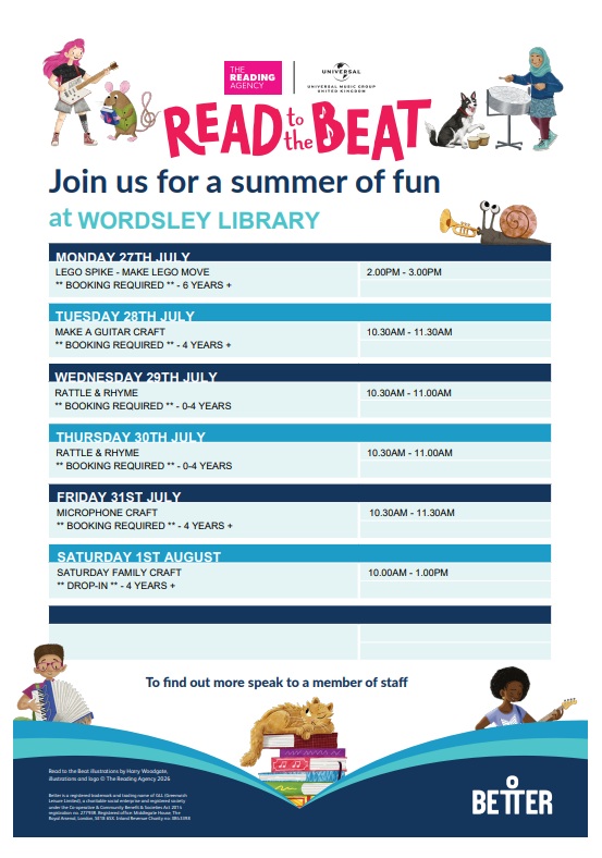 Wordsley Library - Summer Reading Challenge 27 July-1 August 2026